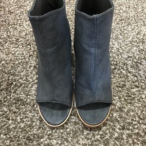 Maurice’s open toe wedges